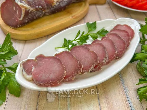 Фото блюда: Вяленая свиная вырезка