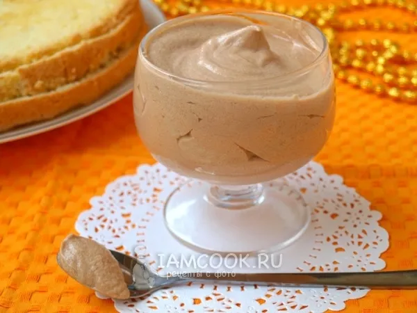 Фото блюда: Сливочно-шоколадный крем со сгущённым молоком