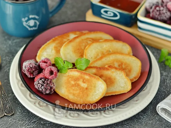 Фото блюда: Оладьи на сыворотке и дрожжах