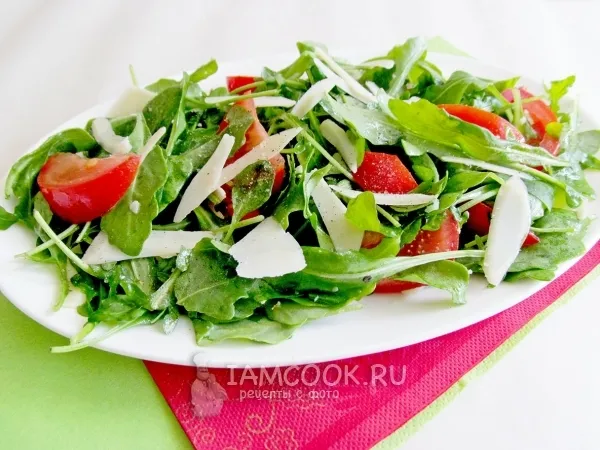 Фото блюда: Салат из рукколы с помидорами