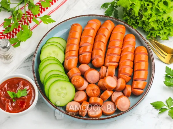 Фото блюда: Сосиски в аэрогриле