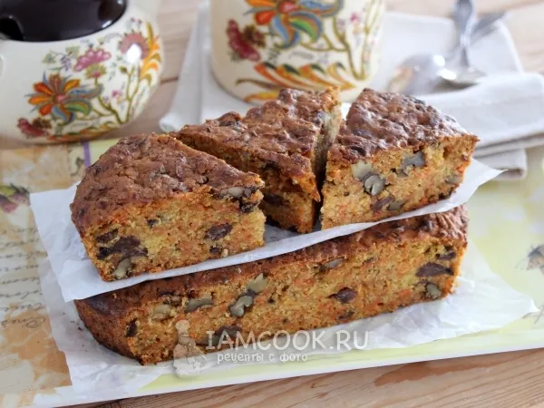 Фото блюда: Кекс морковный постный