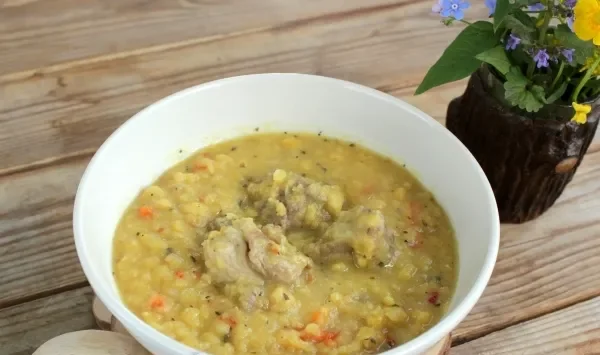 Фото блюда: Гороховая каша с мясом
