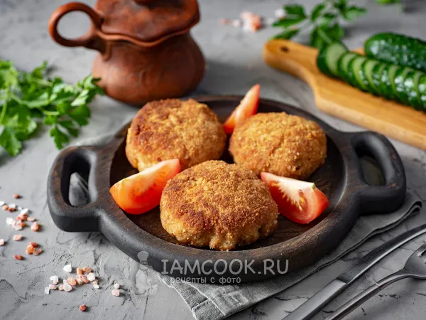 Фото блюда: Куриные зразы с яйцом и луком в духовке