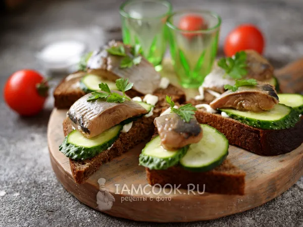 Фото блюда: Селедка в соевом соусе