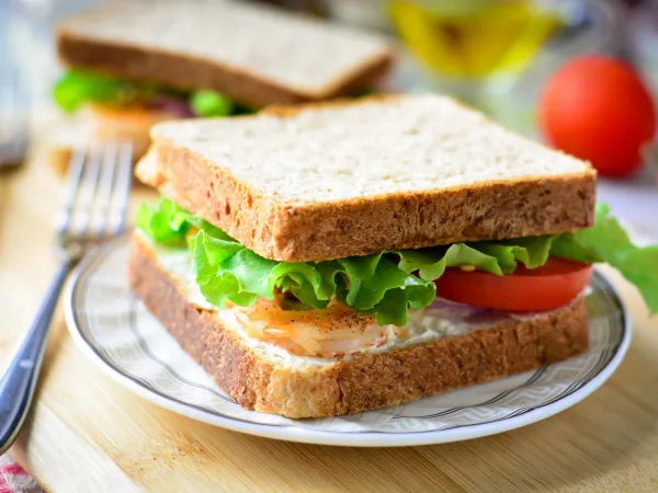 Фото блюда: Сэндвич с креветками