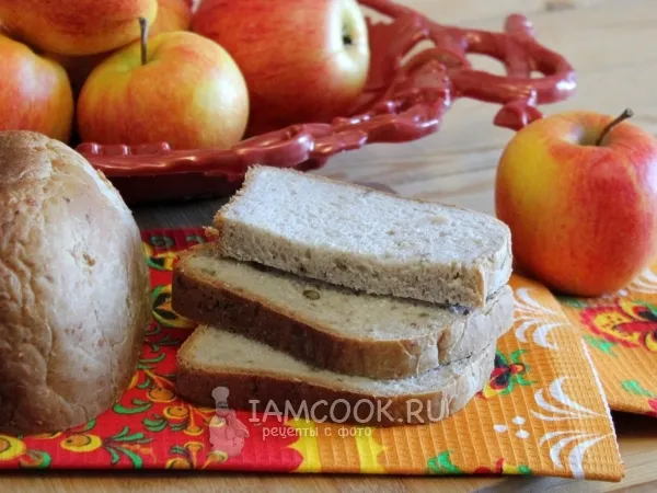 Фото блюда: Хлеб с яблоками «Нежный»