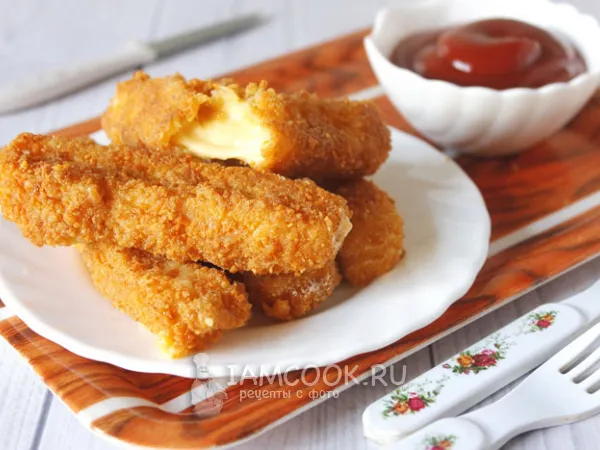 Фото блюда: Сырные палочки в панировке