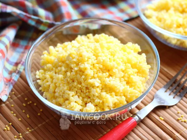 Фото блюда: Пшённая каша с луком