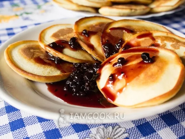 Фото блюда: Пышные оладьи на молоке