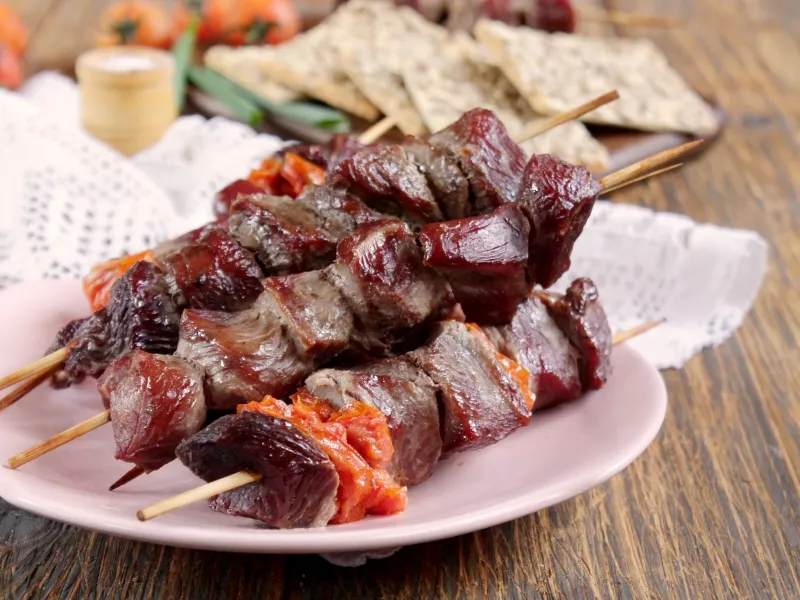 Фото блюда: Шашлык из говядины в духовке