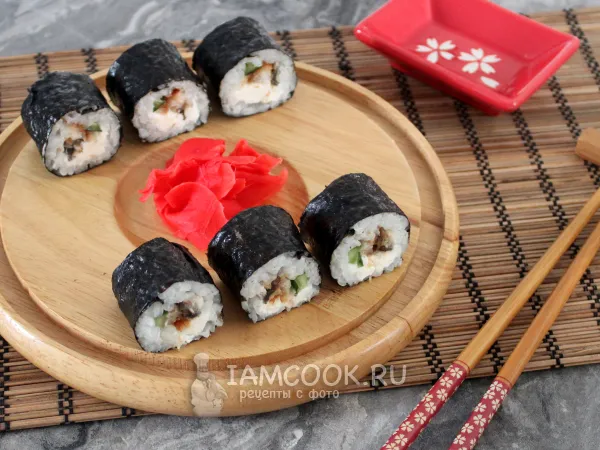 Фото блюда: Роллы с угрем