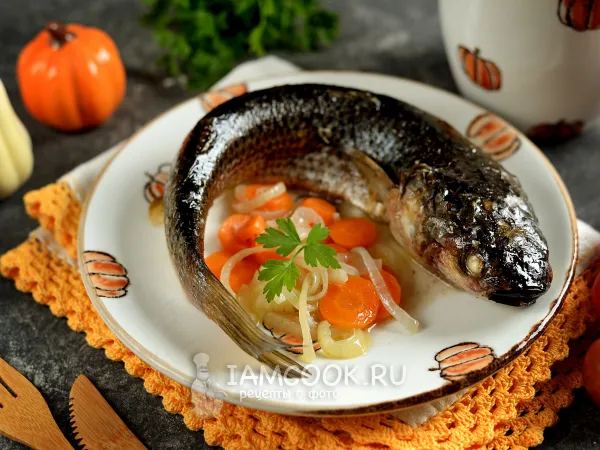 Фото блюда: Пеленгас в духовке в фольге целиком