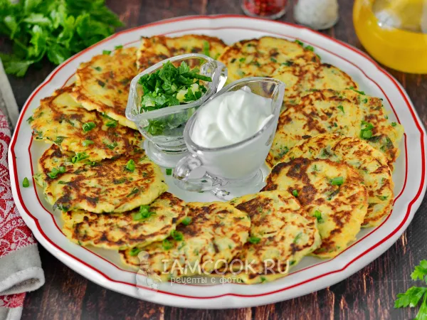 Фото блюда: Драники с зеленью