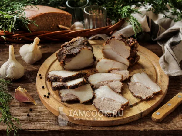 Фото блюда: Сало по-гуцульски