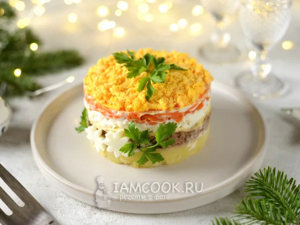 Фото блюда: Салат «Мимоза» с тунцом