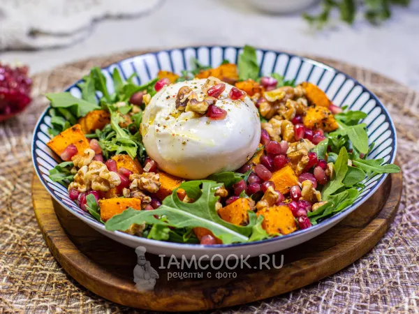 Фото блюда: Салат из тыквы и рукколы