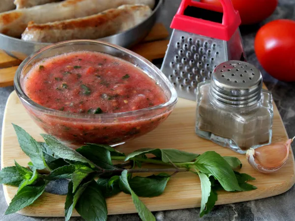 Фото блюда: Мятный соус к мясу, купатам, кутабам, баранине