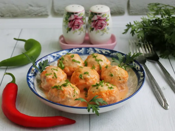 Фото блюда: Тефтели в рукаве