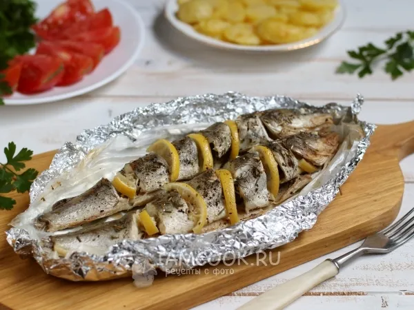 Фото блюда: Навага в духовке в фольге
