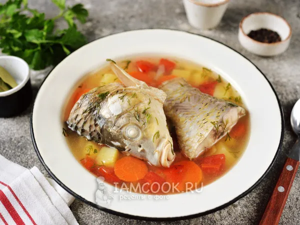 Фото блюда: Уха из головы и хвоста карпа