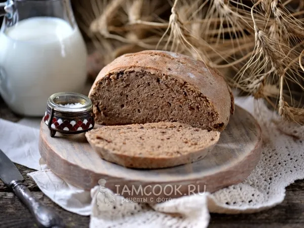 Фото блюда: Бездрожжевой хлеб из ржаной муки