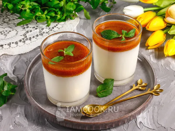 Фото блюда: Карамельная панна-котта