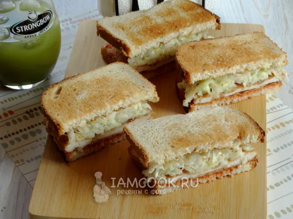 Фото блюда: Кацу-сандо с курицей