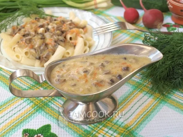 Фото блюда: Грибная подлива из шампиньонов