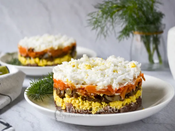 Фото блюда: Салат «Сказка» с говядиной