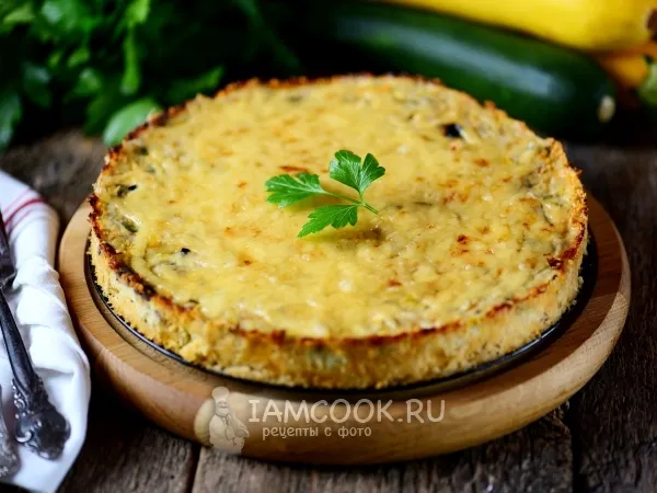 Фото блюда: Кабачковая запеканка с фаршем и сыром