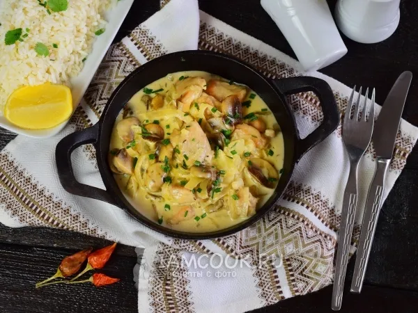 Фото блюда: Фрикасе из индейки