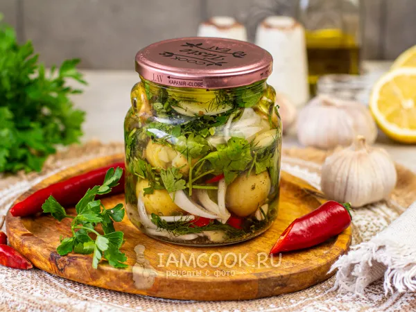 Фото блюда: Маринованная вареная картошка