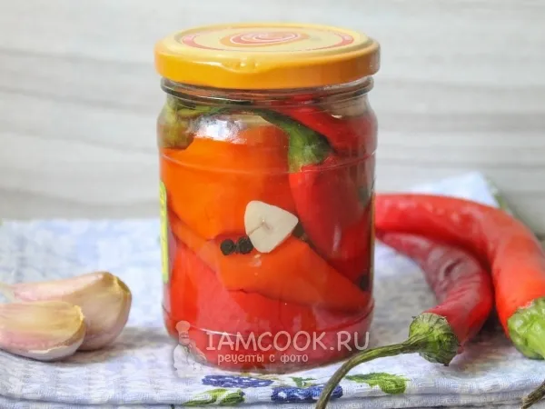 Фото блюда: Маринованный острый перец чили на зиму