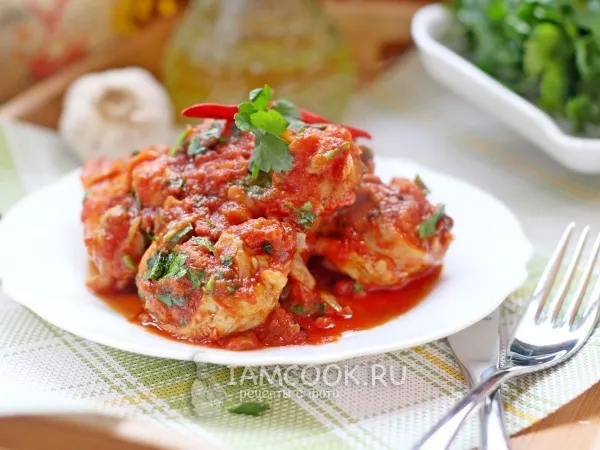 Фото блюда: Чахохбили из курицы в мультиварке