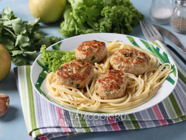 Фото блюда: Котлеты из индейки с яблоком