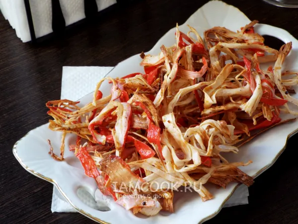 Фото блюда: Крабовые чипсы (из крабовых палочек)