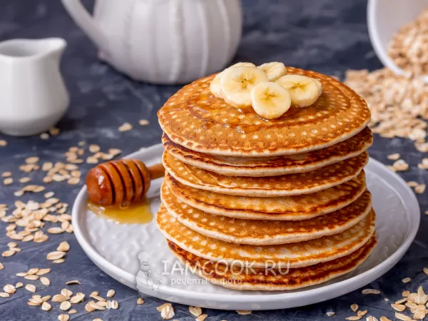 Фото блюда: Оладьи на овсяном молоке