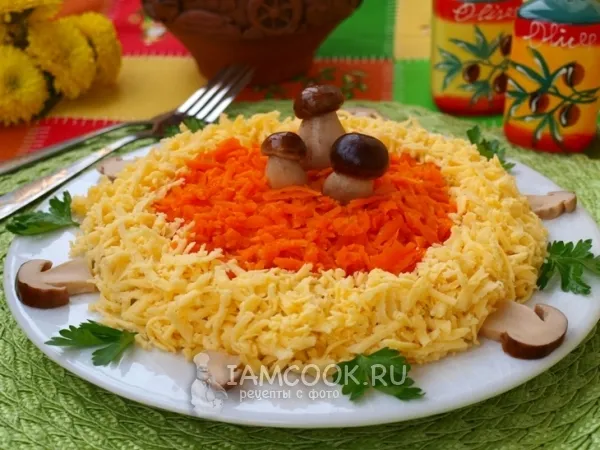 Фото блюда: Салат «Лисичка»