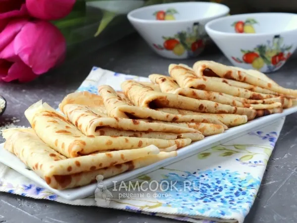 Фото блюда: Блины с кунжутом