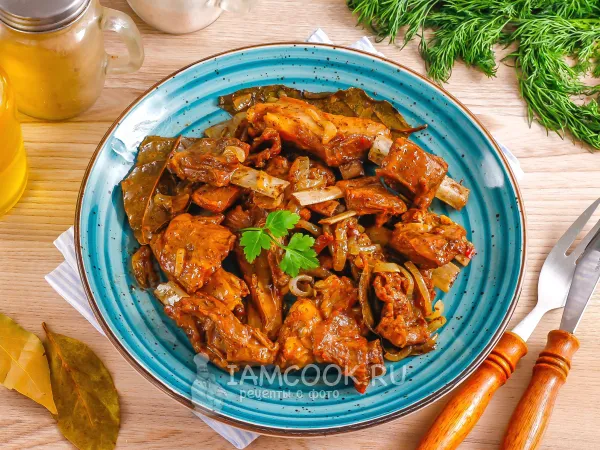 Фото блюда: Бараньи ребрышки в казане