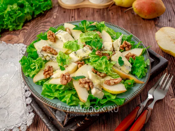 Фото блюда: Салат «Парижанка» с грушей