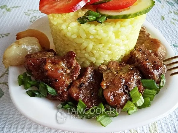 Фото блюда: Мясо, запечённое в маринаде