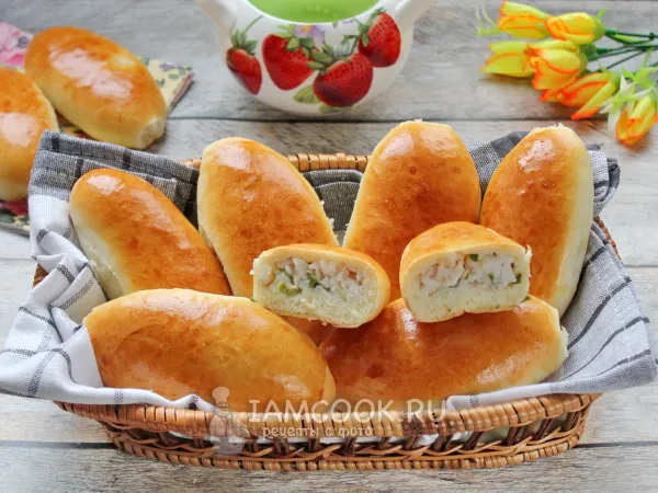 Фото блюда: Пирожки с курицей и рисом