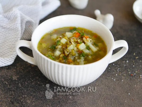 Фото блюда: Постный суп с машем