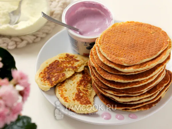 Фото блюда: Панкейки на сухом молоке