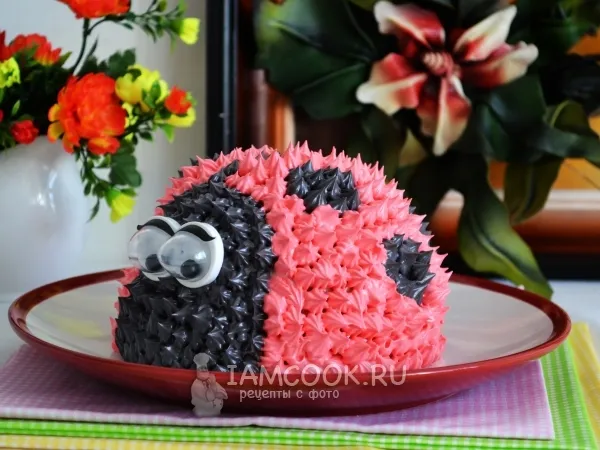 Фото блюда: Торт «Божья коровка»