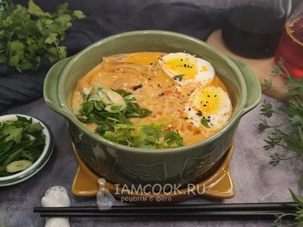 Фото блюда: Рамен из доширака с яйцом