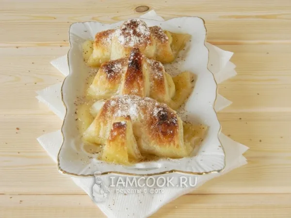 Фото блюда: Яблочные слойки со сладкой карамелью