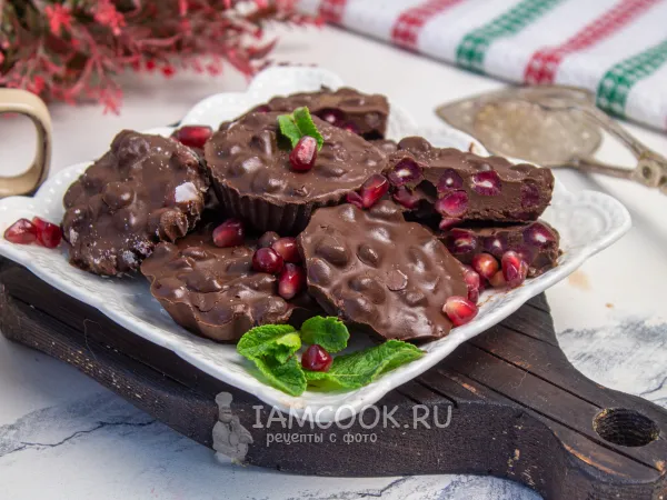 Фото блюда: Гранат в шоколаде